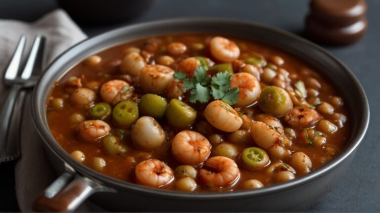 Chilpachole con camarones