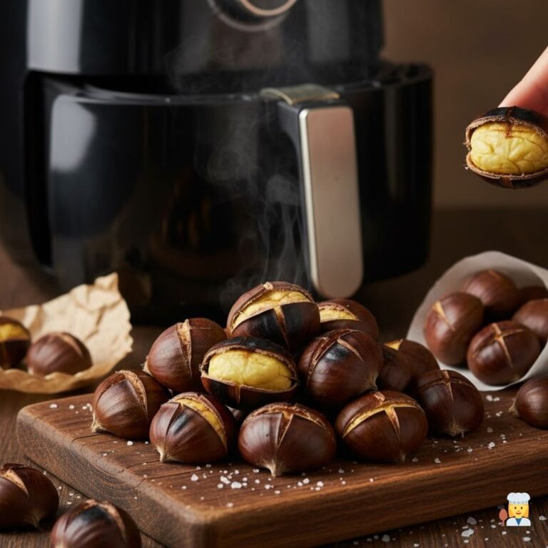 Castañas Asadas en Freidora de Aire: la receta rápida y perfecta sin horno