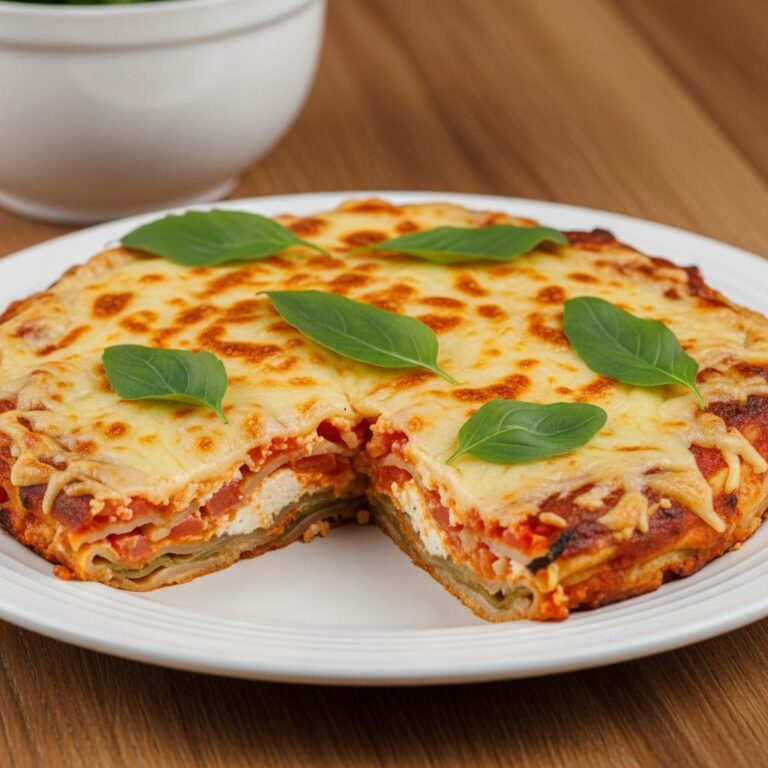 Lasaña de Calabacín y Espinacas con Salsa de Tomate Casera