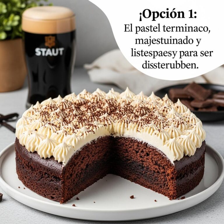Pastel de Chocolate Negro y Cerveza Negra