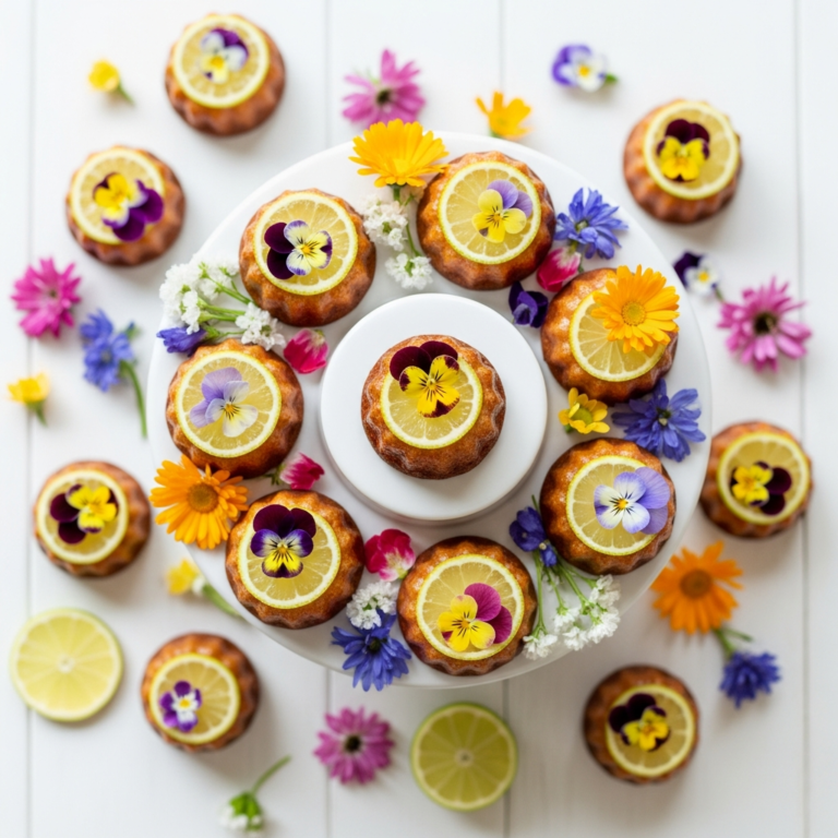 Repostería con flores comestibles: un toque de color y sabor único