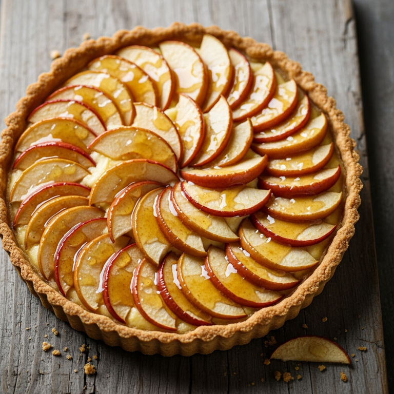 Tarta de manzana fácil con hojaldre